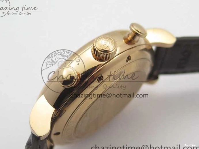 MIROTIME 0711 Efficient Portofino Chrono RG ZF 1:1 Best Edition White Dial on Brown Leather Strap A 7151